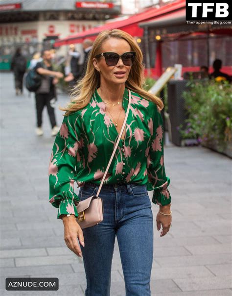 Amanda Holden Sexy Seen Flaunting Her Hot Figure At Global Studios In London Aznude