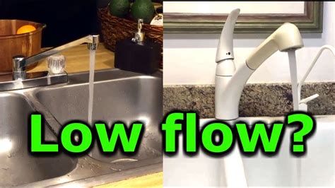 How To Fix Low Water Pressure In Kitchen Or Bathroom Faucet Sink Low