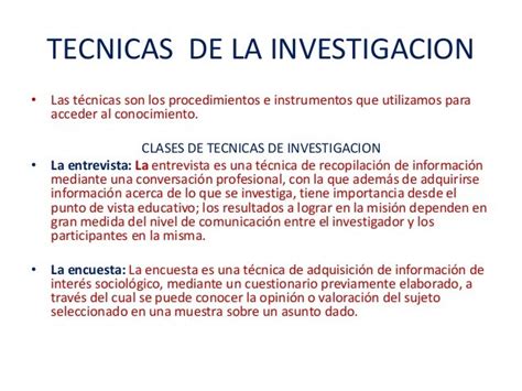 Metodos Y Tecnicas De La Investigacion Cientifica