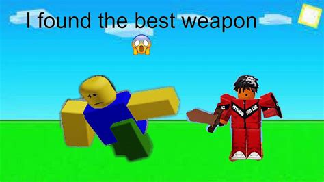 I Found The Best Weapon In Roblox Bedwars Op Youtube