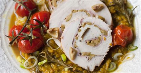 Gerollter Putenbraten Mit Tomaten Und Linsengem Se Rezept Eat Smarter