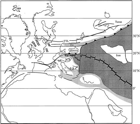 Paleogeographic Reconstruction Of The Western Tethys In The