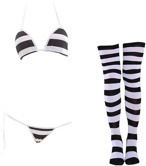 Sinroyee Sexy Lingerie Set For Women Japanese Anime Bikini Swimsuit