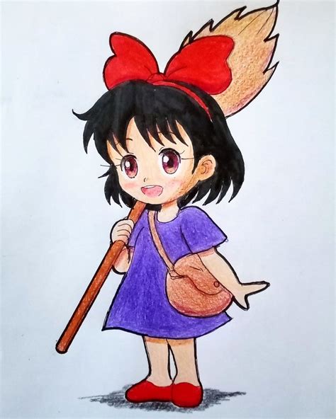 Chibi Kiki nueva versión por dani karmann Dibujando