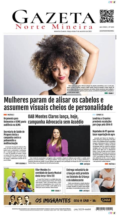 Jornal Impresso De Agosto De Edi O Rede Gazeta De Comunica O