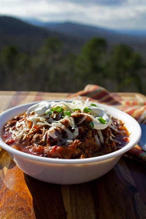 Smoked Brisket Chili A Great Slow Cooker Recipe