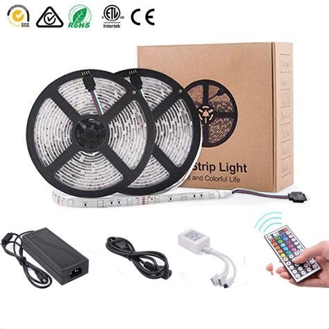 Dc12v 16 4ft 5m 60leds M 5050 44 Keys Rf Remote Control Led Strip Light