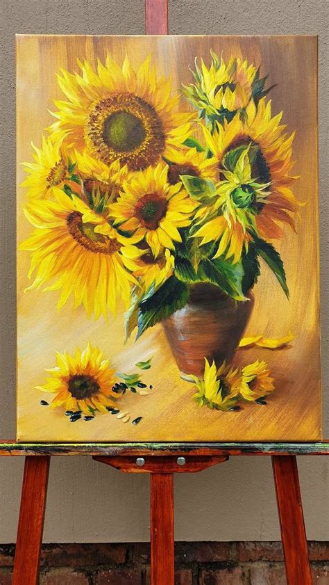 Sunflowers Painting Oil Painting Inspiration Abstract