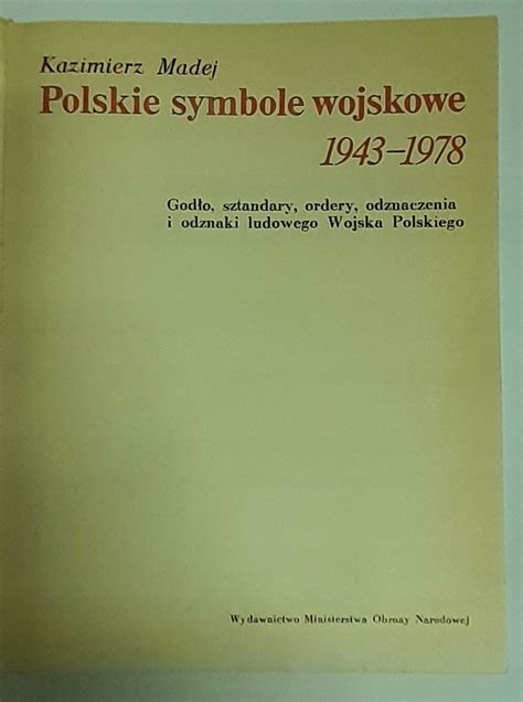 MADEJ POLSKIE SYMBOLE WOJSKOWE SZTANDARY ODZNAKI 11973131961