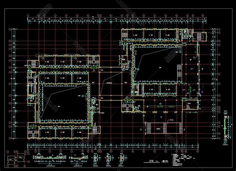 某大学教学楼建筑施工图，教学楼cad设计图纸下载 易图网