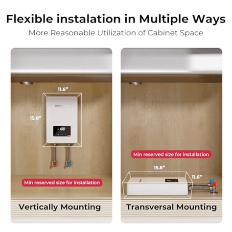 Electric Tankless Water Heater Mizudo Kw V Small Instant Hot Water Heater Use For Under