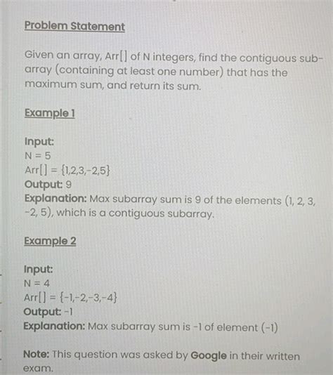 Problem Statement Given An Array Arr Of N StudyX