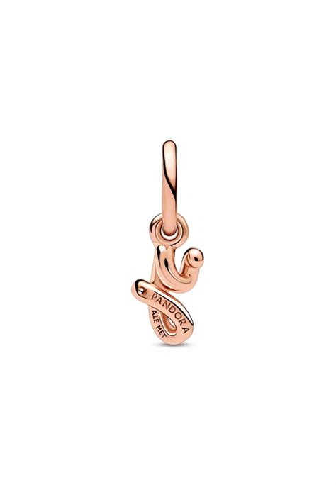 Buy Pandora Pandora 14k Rose Gold Plated Letter Y Script Alphabet