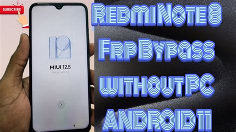 Redmi Note Frp Bypass Miui Without Pc Redmi Note Miui