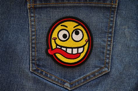 Funny Face Iron On Patch Iron On Funny Patches By Ivamis Patches