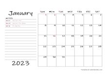 Printable 2023 Word Calendar Templates - CalendarLabs