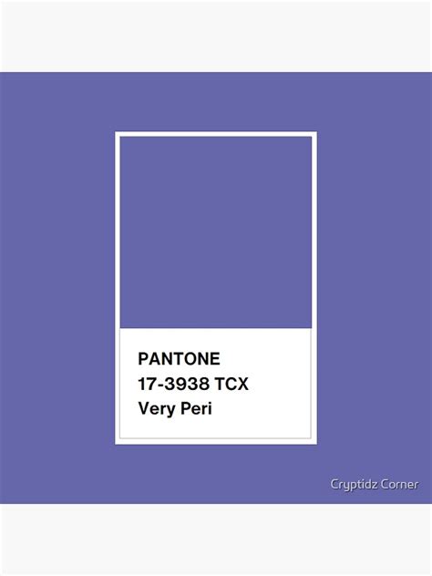 Pantone Colour Tcx Very Peri Colour Of The Year Poster