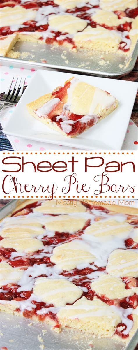 Sheet Pan Cherry Pie Bars Mostly Homemade Mom