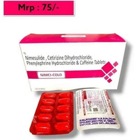 Nimci Cold Tab At ₹ 75strip Anti Cold Tablet In Ahmedabad Id