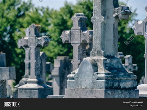 Tombstones Crosses Image & Photo (Free Trial) | Bigstock