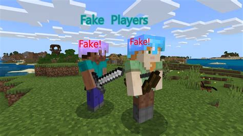 Fake Players Add On Minecraft Bedrock Edition Youtube