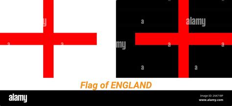 National Flag Of England England Flag Computer Illustration Stock