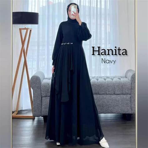 TERKINI Hanita Dress Bahan Ceruty Babydoll Dress Terbaru 2023