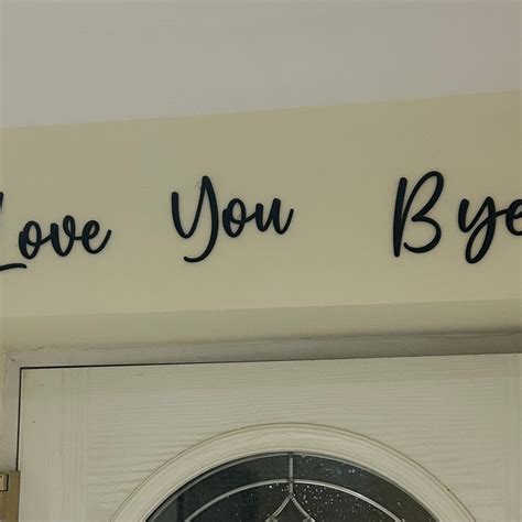 Love You Bye Sign Etsy