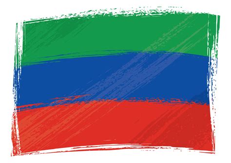 Painted Dagestan flag waving in wind 26724364 Vector Art at Vecteezy