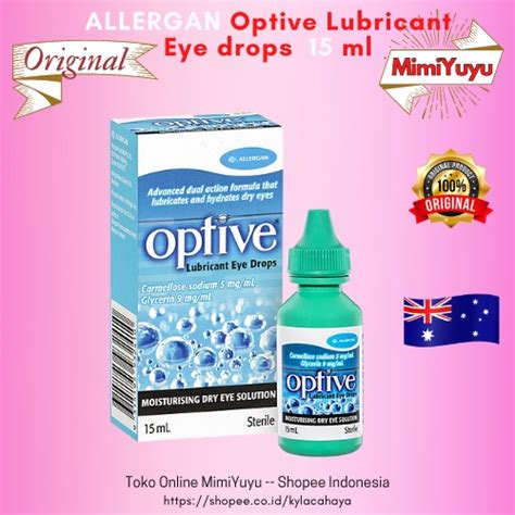 Jual Allergan Optive Lubricant Eye Drops 15ml Obat Tetes Mata Ausie Shopee Indonesia