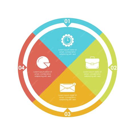 Premium Vector Circle Infographic Template For Cycle Diagram Graph