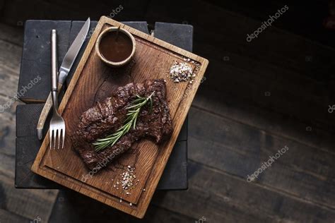 Beef Steak Piece Of Grilled Bbq Beef Marinated In Spices Stoc