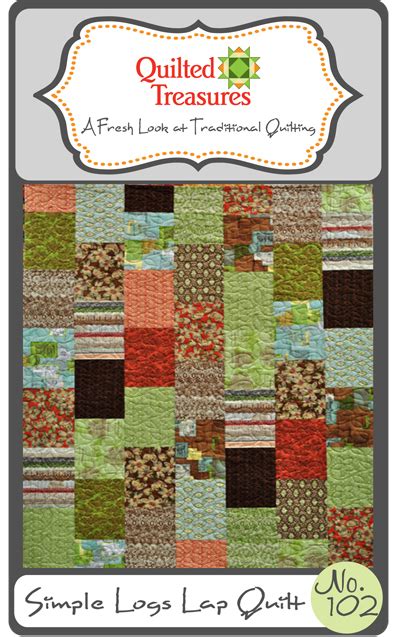 102: Simple Logs Lap Quilt Pattern