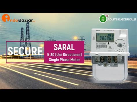 Secure Meters Manufacturer Secure Saral A Single Phase Energy