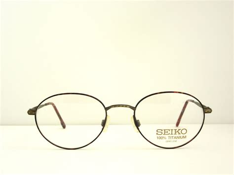 Vintage Seiko Nishiki 100 Titanium P3 Roundish Unisex Eyeglass Frames Japan New Old Stock Etsy