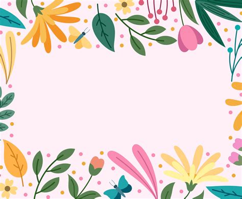 Spring Border Background Vector Art & Graphics | freevector.com