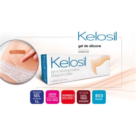 Kelosil Gel De Silicone Redu O De Cicatrizes Queloides G Submarino