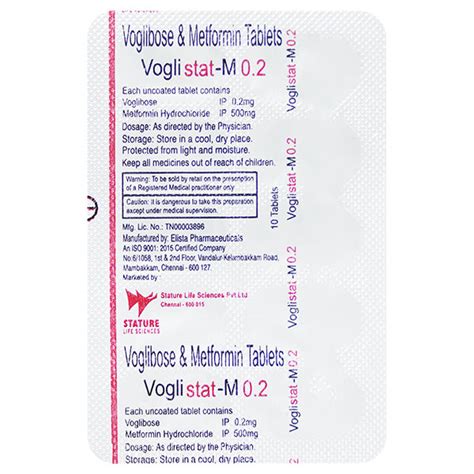 Buy VOGLISTAT M 0 2 Tablet 10 S Online At Upto 25 OFF Netmeds