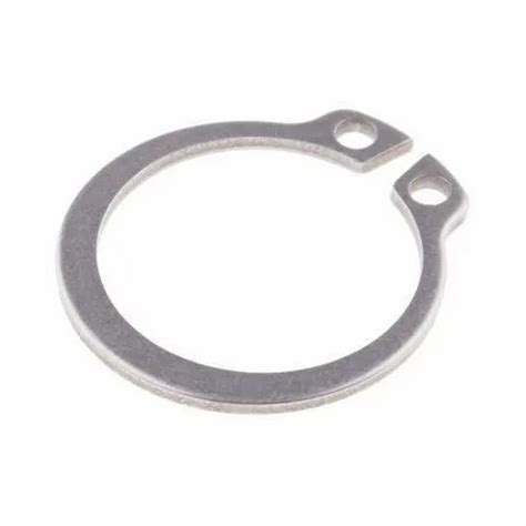 Silver 3 2mm Thick Round Polished Finish Stainless Steel Circlip For