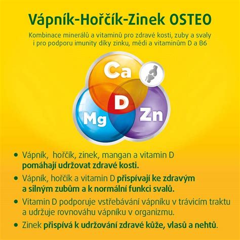 Walmark V Pn K Ho K Zinek Osteo Tablet Skladem Benu Cz