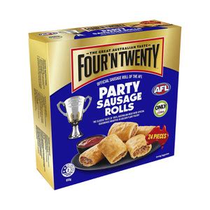 Calories In Four N Twenty Afl Party Sausage Rolls 24 Pack Calcount