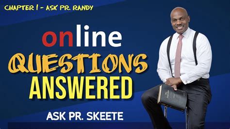 Online Questions Answered Pastor Randy Skeete Youtube