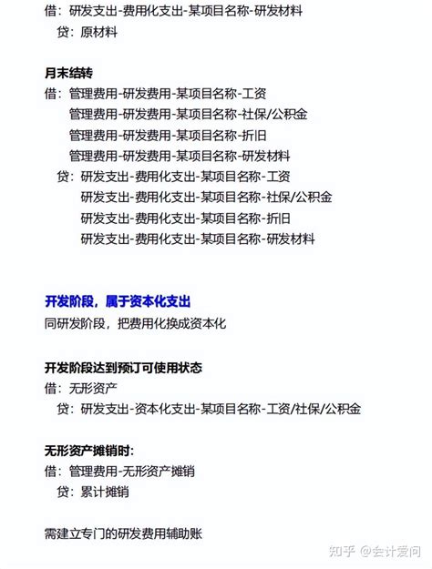 头一次见有人把研发费用账务处理讲这么清楚，附研发费用辅助账 知乎