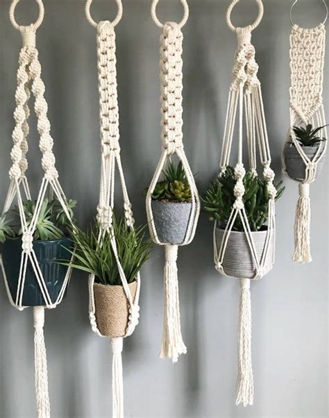 Colgador De Planta De Macrame Hecho A Mano Decoraci N Boho