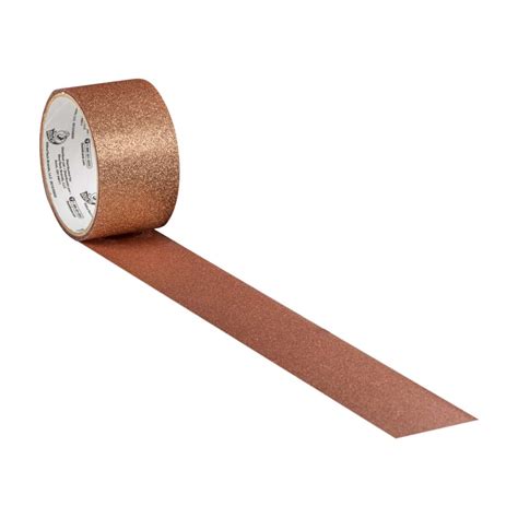Duck Glitter Crafting Tape Rose Gold 188in X 5yd Duck Brand