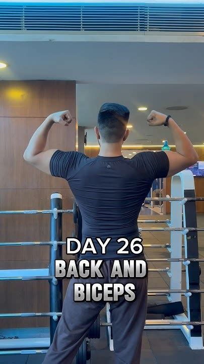 Day 26 Back And Biceps 💪 Gym Motivation Backworkout Bicepsworkout Youtube Youtube