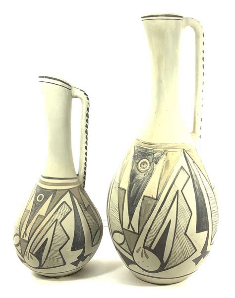 Lot - (2pc) Decorative Pottery Vases