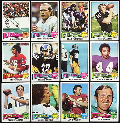 Lot Detail 1975 Topps Football Trading Cards Complete Set 528528