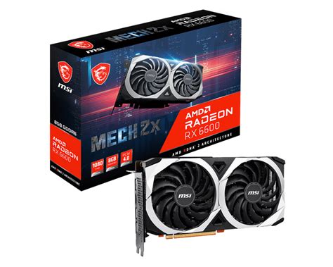 Msi Radeon Rx 6600 Mech 2x 8g