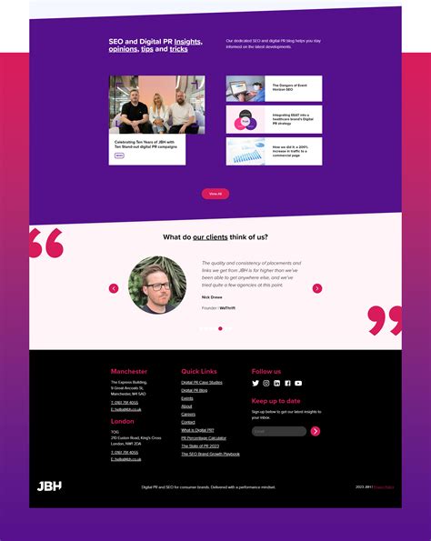 Jbh Digital Pr Web Design And Development By Pixel Kicks